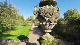 Oxford's Botanic Garden: Garden Walk on a Sunny October Day