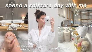 SPEND A SELF CARE DAY WITH ME 🤍🫧 | VLOG | home & wedding updates, spa pedicure etc