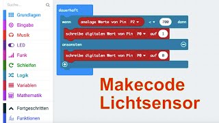 Lichtsensor (Makecode)