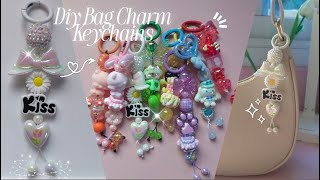 DIY Bag Charm Keychains | Keychain Ideas for beginners✨ Easy Tutorial