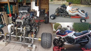 V4 Motorcycle Go Kart Monster Go Kart Honda vf 500 f