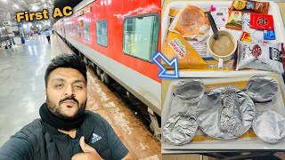 Bhubaneswar Rajdhani Express First Class journey || IRCTC First Class food Review || Ep1