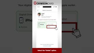 Audio Description: How to remove your Digital CrimsonCard from your device