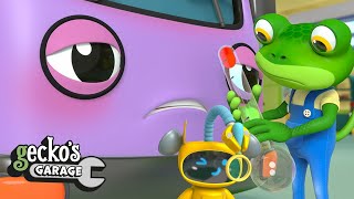 Oh No! Bobby The Bus Gets Sick｜BRAND NEW Gecko's Garage｜Funny Cartoon For Kids｜Toddler Fun Learning
