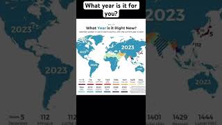 What year is it for you (only by traditional calendar) #geography #countries #map