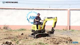 HENGWANG HW-10 MINI EXCAVATOR #excvator #digger #miniexcavator