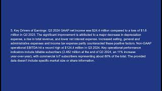 Iridium IRDM   5 Minute Earnings Summary   Stock Analysis   January 19, 2025