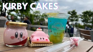 Eating KIRBY CAKES from Kirby Cafe Petit カービィ カフェ PETIT