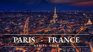 Paris At Night 🇫🇷 | Aerial Tour | 4K Drone Footage #Paris