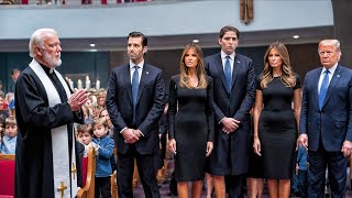 Barron Trump \u0026 His Family Witness A Mircale Inside The Church, Then IMMEDIATELY Accept Jesus