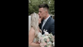 She cut over 6 inches of her hair after the ceremony! #wedding #weddingvideo #weddinghairstyle