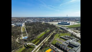 Lublin Park Ludowy z lotu drona, marzec 2023 4k DJI Mavic 3