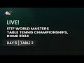 LIVE! | T2 | Day 5 | ITTF World Masters Championships Rome 2024