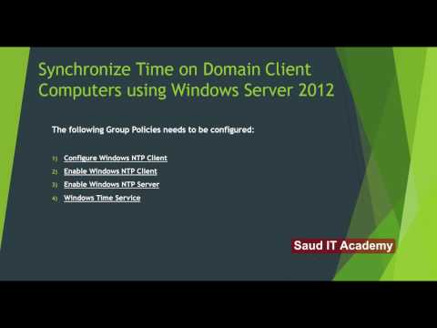 How to Synchronize Time on Domain Client Computers using Windows Server 2012 How to Synchronize Time on Domain Client Computers using Windows Server 2012