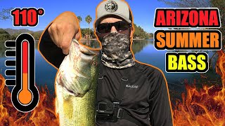 The EASY Way To Catch Tucson Arizona Summer Bass | Dropshot \u0026 Wacky Rig |