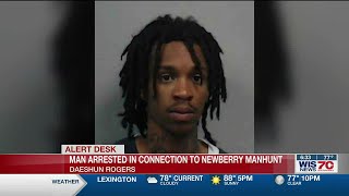 First Alert News Desk - Suspect arrested in connection to Newberry County manhunt