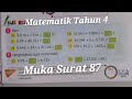 Tahun 4 muka surat 87 / Tambah nombor perpuluhan dengan nombor bulat / Uji diri Buku teks Matematik