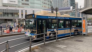 【路線バス走行音🚌】横浜市営バス 7-3897 日野BJG-HU8JLFP(横浜230あ3897) 走行音 横浜駅前〜桜木町駅前間