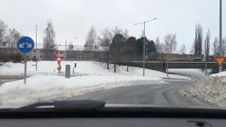 Driving Through Umeå City, The Beautiful City Of Sweden, Umeå Is A Nice City