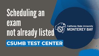 How to schedule an exam using RegisterBlast that isn't listed