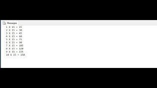 How to print Table in SQL|| While Loop