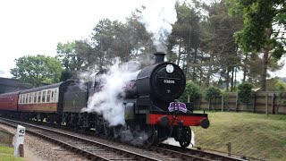 7F 53809 departs Weybourne with The Elizabethan