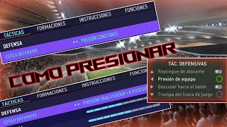 CÓMO PRESIONAR EN FIFA 21 | LOS 3 TIPOS DE PRESION *NUEVO PATCH*