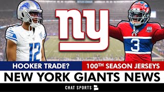 NY Giants Rumors: Hendon Hooker Trade? + Giants Century Red 100th Season Jersey
