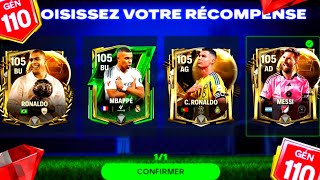 LA VRAI TECHNIQUE POUR AVOIR DES 105 GRATUITEMENT (Ronaldo, Messi, Mbappé ...)