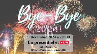 Bienvenue à la célébration en direct de Gospelvie 31 décembre 2024