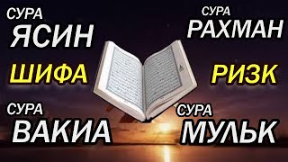 Послушай Сура Ясин, Сура Рахман, Сура Вакиа, Сура Мульк