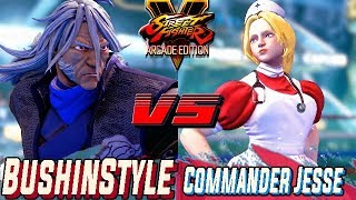 SFV AE 💥 BushinStyle (Zeku) VS Commander Jesse (Kolin) Street Fighter V Arcade Edition Season 4