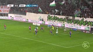 FC St. Gallen 2:1 FC Basel (11. Spieltag, 14/15)