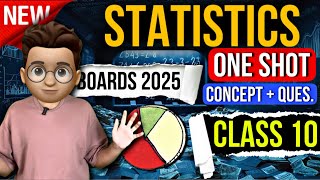 STATISTICS Class 10 | Mean Median Mode | One Shot NCERT | Chapter 13 Maths Class 10