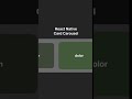 Horizontal Card Swipe View in React Native (Preview)