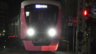 静岡鉄道静岡清水線A３００７ｆ普通列車新静岡行き新静岡駅到着シーン2021.02.25.