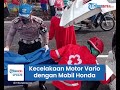 kecelakaan motor vario dengan mobil honda mobilio korban meninggal terseret hingga terhimpit pohon