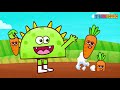 vegetable song cabbage carrot broccoli learn english words video for kids and toddlers