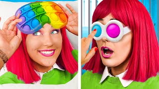 POP IT VS SIMPLE DIMPLE! Funny Situations & Pranks Crafty Panda How