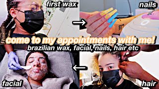 come to my appts with me! BRAZILIAN wax, facial, nails, hair etc. | Azlia Williams