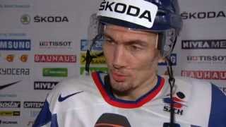 Max Grinndal interviews Miroslav Satan (Satan gets annoyed) - WC13