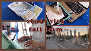 Vlog#19 (with ENG)  [study vlog] 新学期が始まった🏫 | fall semester begins | 大学生の日常🍂