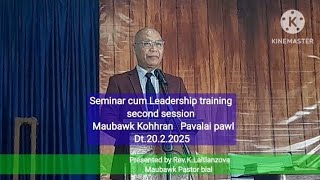 Leadership training/ Maubawk Kohhran Pavalai pawl Dt.20.2.2025