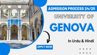 University of Genova Application Process 2024-25 | Urdu | Hindi | No Fee | No IELTS