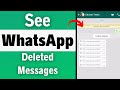 How To See Deleted Messages On WhatsApp (2023) | WhatsApp Deleted Messages Recovery