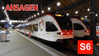 [SBB/S-Bahn Basel] Ansagen der S6 Basel SBB - Zell im Wiesental