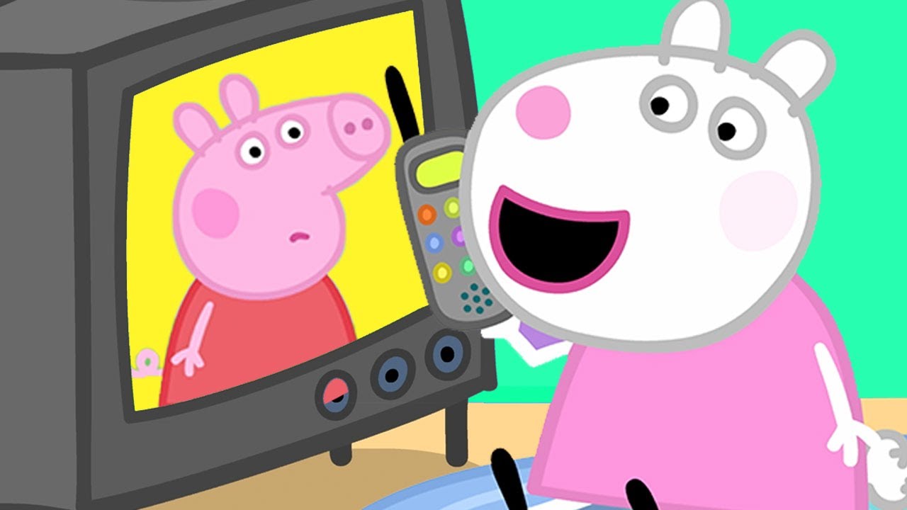 Peppa Pig Is On TV | Family Kids Cartoon - YouTube