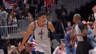 Rui Hachimura shocks the Wizards crowd after hits a dagger 😮