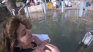 Baptisms in the Jordan River, Israel - January 2019 - Tour of Israel