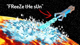 What Happens If We Freeze The Sun? - simulated by Minecraft